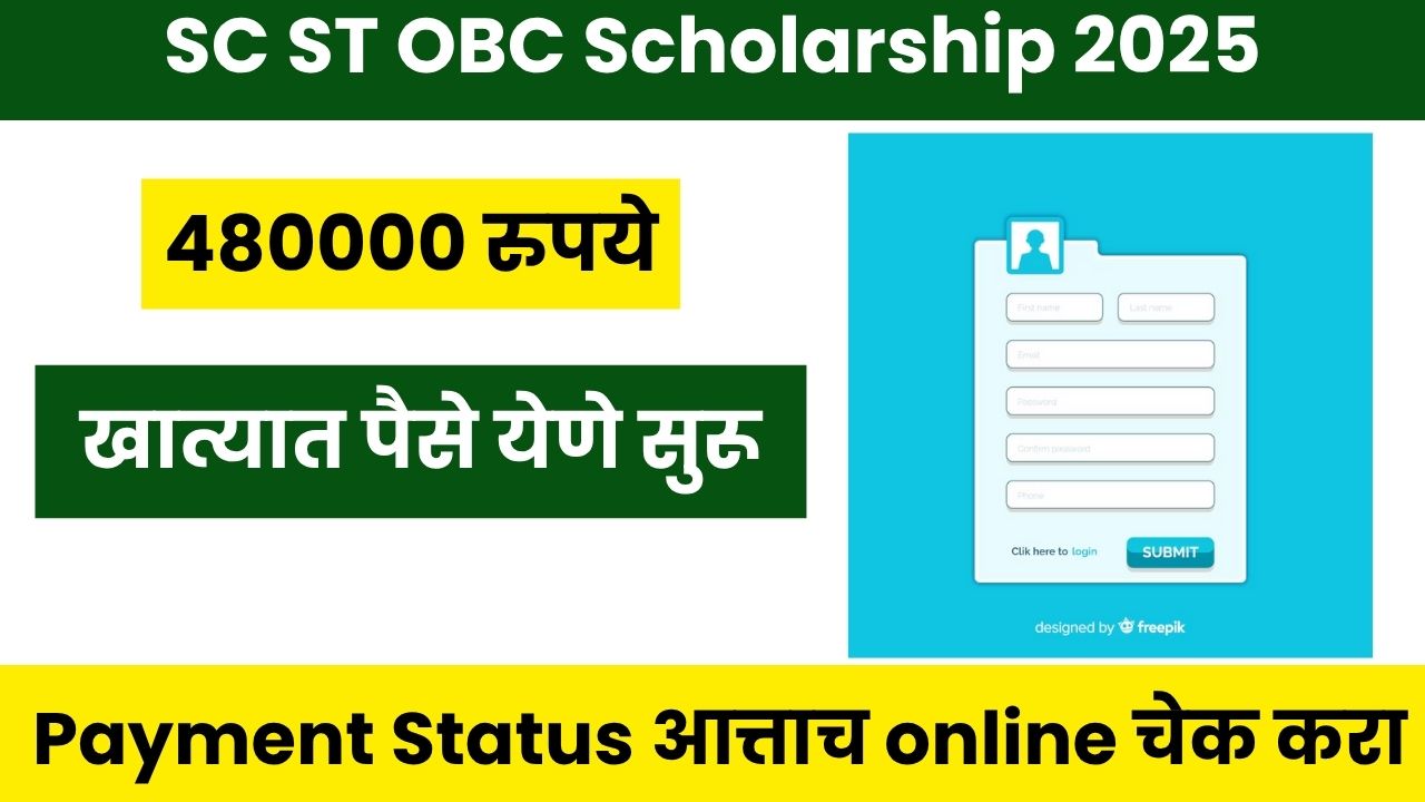 SC ST OBC Scholarship 2025